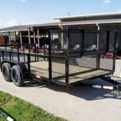 SLE Utility Trailers 6.4x14 Dovetail Utility Trailer Stacked Baskets (2) 3500lb Axles