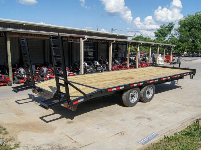 SLE Utility Trailers 8.5x20 Deckover I-Beam Trailer (2) 5,200lb Axles Stand-Up Ramps 3 SLE Utility Trailers 8.5x20 Deckover I-Beam Trailer (2) 5,200lb Axles Stand-Up Ramps