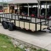SLE Utility Trailers  6.4x18 Dovetail Utility Trailer With 2ft Mesh Sides (2) 3500lb Axles -SLE Equipment shop dsc06974 2