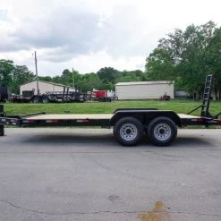 SLE Utility Trailers 7x18 I-Beam Equipment Trailer (2) 7K Axles Stand-Up Ramps -SLE Equipment shop dsc07020 1