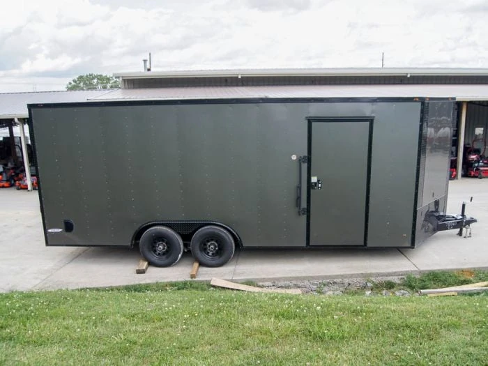 SLE Enclosed Trailers 8.5x20 Charcoal Enclosed Trailer With Blackout Package (2) 5200lb Axles Storage 8 SLE Enclosed Trailers 8.5x20 Charcoal Enclosed Trailer With Blackout Package (2) 5200lb Axles Storage - Image 6