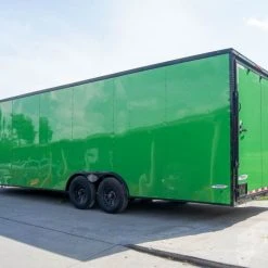 SLE Enclosed Trailers 8.5x24 Lime Green Enclosed Trailer With Blackout Package (2) 5200lb Axles Storage 12 SLE Enclosed Trailers 8.5x24 Lime Green Enclosed Trailer With Blackout Package (2) 5200lb Axles Storage -SLE Equipment shop dsc07090 1