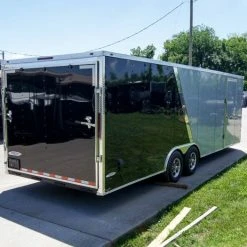 SLE Enclosed Trailers 8.5x24 Two Tone-Black/Silver Enclosed Trailer (2) 5200lb Axle Storage 13 SLE Enclosed Trailers 8.5x24 Two Tone-Black/Silver Enclosed Trailer (2) 5200lb Axle Storage -SLE Equipment shop dsc07144 1