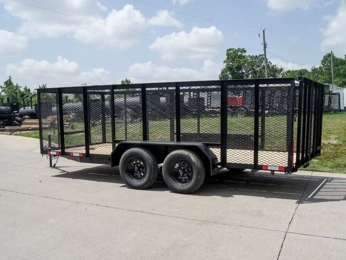 SLE Utility Trailers 6.4x16 Utility Trailer Straight Deck With 4ft Mesh Sides Tandem Axle 6 SLE Utility Trailers 6.4x16 Utility Trailer Straight Deck With 4ft Mesh Sides Tandem Axle - Image 4