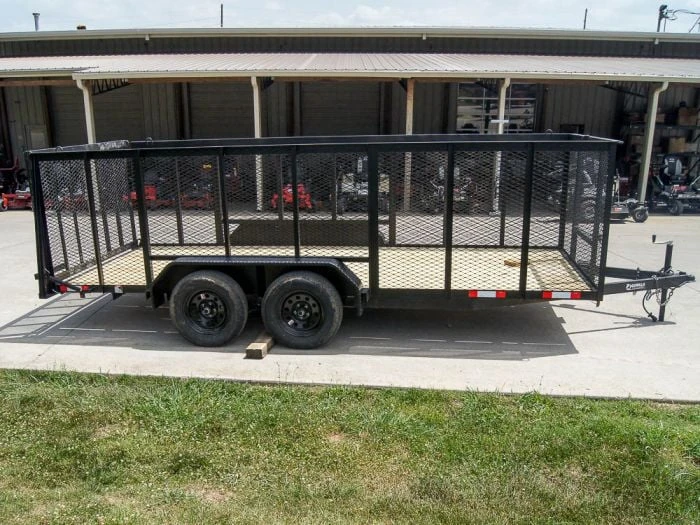 SLE Utility Trailers 6.4x16 Utility Trailer Straight Deck With 4ft Mesh Sides Tandem Axle 8 SLE Utility Trailers 6.4x16 Utility Trailer Straight Deck With 4ft Mesh Sides Tandem Axle - Image 6