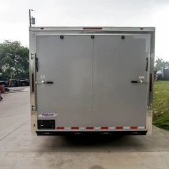 SLE Enclosed Trailers 8.5x20 Silver Enclosed Trailer V-Nose (2) 5,200lb Axles Storage -SLE Equipment shop dsc07551 1