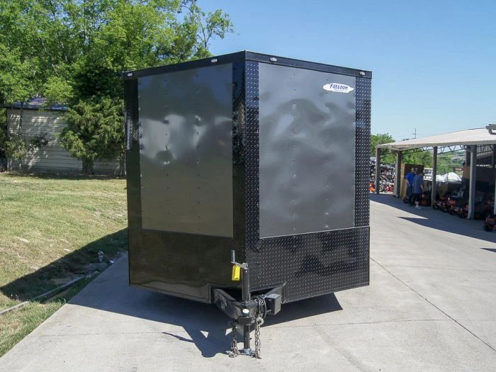SLE Enclosed Trailers 8.5x24 Charcoal Grey V-Nose Enclosed Trailer With Blackout Package Storage 3 SLE Enclosed Trailers 8.5x24 Charcoal Grey V-Nose Enclosed Trailer With Blackout Package Storage