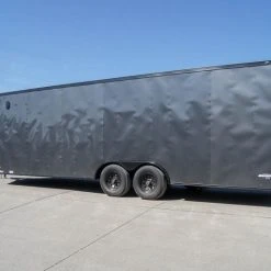SLE Enclosed Trailers 8.5x24 Charcoal Grey V-Nose Enclosed Trailer With Blackout Package Storage 11 SLE Enclosed Trailers 8.5x24 Charcoal Grey V-Nose Enclosed Trailer With Blackout Package Storage -SLE Equipment shop dsc07783 1