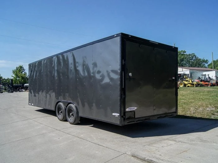 SLE Enclosed Trailers 8.5x24 Charcoal Grey V-Nose Enclosed Trailer With Blackout Package Storage 7 SLE Enclosed Trailers 8.5x24 Charcoal Grey V-Nose Enclosed Trailer With Blackout Package Storage - Image 5