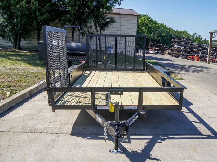 SLE Utility Trailers 7x14 Straight Deck Utility Trailer With Side Gate (2) 3500lb Axles 4 SLE Utility Trailers 7x14 Straight Deck Utility Trailer With Side Gate (2) 3500lb Axles - Image 2