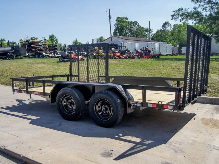 SLE Utility Trailers 7x14 Straight Deck Utility Trailer With Side Gate (2) 3500lb Axles 7 SLE Utility Trailers 7x14 Straight Deck Utility Trailer With Side Gate (2) 3500lb Axles - Image 5