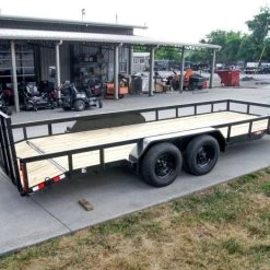 SLE Utility Trailers 7x20 Dovetail Utility Trailer (2) 3500lb Axles -SLE Equipment shop dsc08014 2