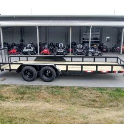 SLE Utility Trailers 7x20 Dovetail Utility Trailer (2) 3500lb Axles -SLE Equipment shop dsc08015 2