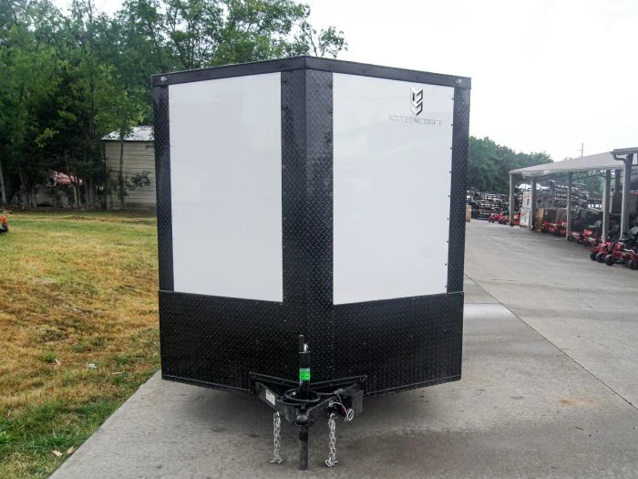 SLE Enclosed Trailers 7x14 Enclosed Trailer White V-Nose Blackout Package 3,500lb Axle Storage 4 SLE Enclosed Trailers 7x14 Enclosed Trailer White V-Nose Blackout Package 3,500lb Axle Storage - Image 2