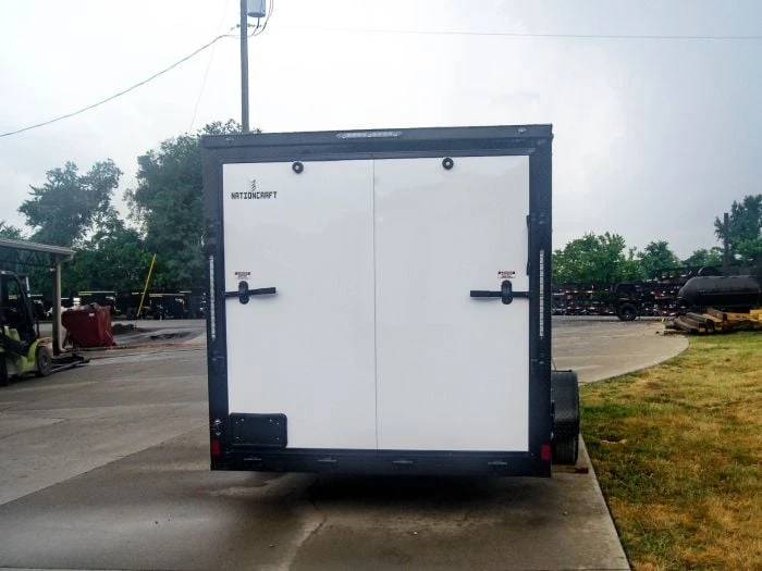 SLE Enclosed Trailers 7x14 Enclosed Trailer White V-Nose Blackout Package 3,500lb Axle Storage 8 SLE Enclosed Trailers 7x14 Enclosed Trailer White V-Nose Blackout Package 3,500lb Axle Storage - Image 6