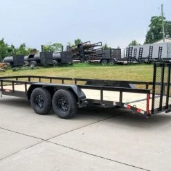 SLE Utility Trailers 6.4x20 Dovetail Utility Trailer (2) 3500lb Axles 12 SLE Utility Trailers 6.4x20 Dovetail Utility Trailer (2) 3500lb Axles -SLE Equipment shop dsc08147 2