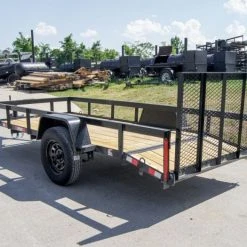 SLE Utility Trailers 5' X 12' Dovetail Utility Trailer 3,500lb Single Axle -SLE Equipment shop dsc08192 1
