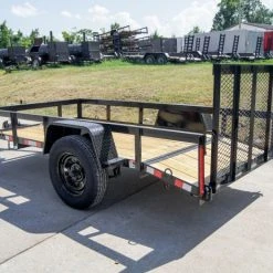 SLE Utility Trailers 5x10 Dovetail Utility Trailer 3500lb Axle -SLE Equipment shop dsc08206 1
