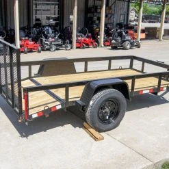 SLE Utility Trailers 5x10 Dovetail Utility Trailer 3500lb Axle -SLE Equipment shop dsc08208 1