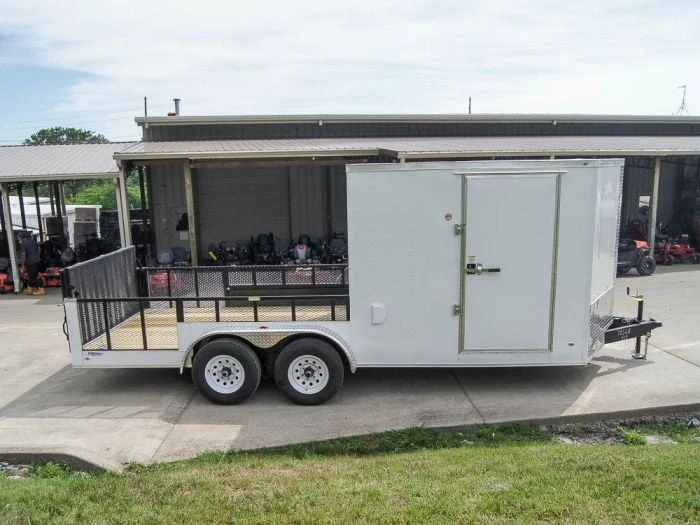 SLE Utility Trailers 7x18 Hybrid Enclosed Trailer With Side Door (2) 5,200lb Axles Storage 3 SLE Utility Trailers 7x18 Hybrid Enclosed Trailer With Side Door (2) 5,200lb Axles Storage
