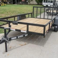SLE Utility Trailers 6.4x12 Dovetail Utility Trailer Painted 3500lb Axle