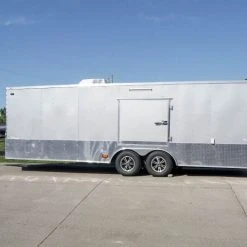 SLE Enclosed Trailers 8.5x24 Custom Silver Enclosed Trailer ATP Floor (2) 5200lb Axle Storage 10 SLE Enclosed Trailers 8.5x24 Custom Silver Enclosed Trailer ATP Floor (2) 5200lb Axle Storage -SLE Equipment shop dsc08565 1