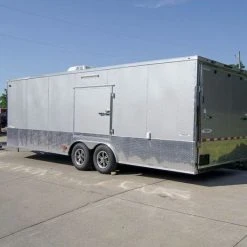 SLE Enclosed Trailers 8.5x24 Custom Silver Enclosed Trailer ATP Floor (2) 5200lb Axle Storage 11 SLE Enclosed Trailers 8.5x24 Custom Silver Enclosed Trailer ATP Floor (2) 5200lb Axle Storage -SLE Equipment shop dsc08566 1