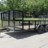 SLE Utility Trailers 7x16 Straight Deck Utility Trailer With Stacked Baskets (2) 3500lb Axle -SLE Equipment shop dsc08625 1