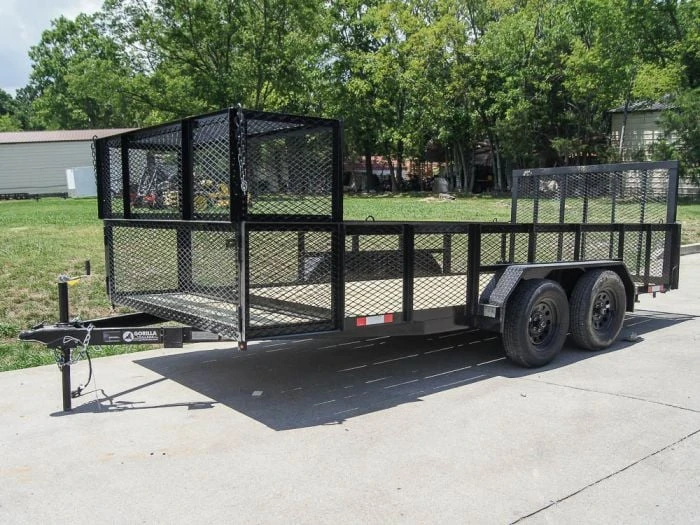 SLE Utility Trailers 7x16 Straight Deck Utility Trailer With Stacked Baskets (2) 3500lb Axle 3 SLE Utility Trailers 7x16 Straight Deck Utility Trailer With Stacked Baskets (2) 3500lb Axle