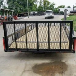 SLE Utility Trailers 7x18 Dovetail Utility Trailer With Side Gate (2) 3,500lb Axles -SLE Equipment shop dsc08722 1