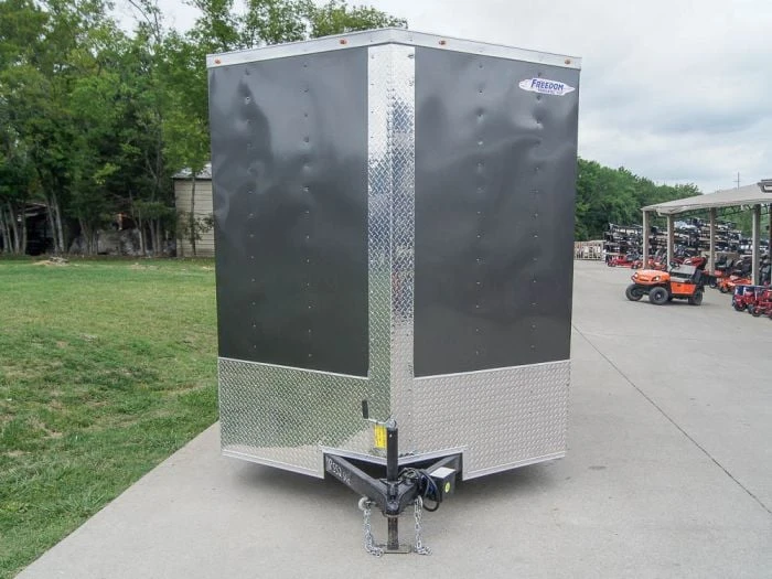 SLE Enclosed Trailers 7x12 Charcoal V-Nose Custom Enclosed Trailer 3500lb Axle With Brake Storage 4 SLE Enclosed Trailers 7x12 Charcoal V-Nose Custom Enclosed Trailer 3500lb Axle With Brake Storage - Image 2