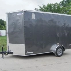 SLE Enclosed Trailers 7x12 Charcoal V-Nose Custom Enclosed Trailer 3500lb Axle With Brake Storage 10 SLE Enclosed Trailers 7x12 Charcoal V-Nose Custom Enclosed Trailer 3500lb Axle With Brake Storage -SLE Equipment shop dsc08736