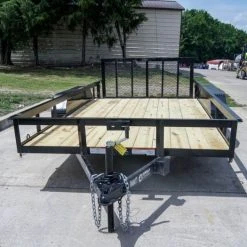 SLE Utility Trailers 7x14 Dovetail Utility Trailer (2) 3500lb Axles -SLE Equipment shop dsc08960 1