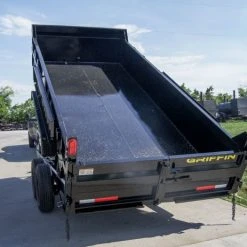 SLE Dump Trailers 7x16 Hydraulic Dump Trailer With 2ft Sides (2) 7K Axles -SLE Equipment shop dsc08995 2