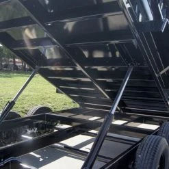 SLE Dump Trailers 7x16 Hydraulic Dump Trailer With 2ft Sides (2) 7K Axles -SLE Equipment shop dsc08997 2