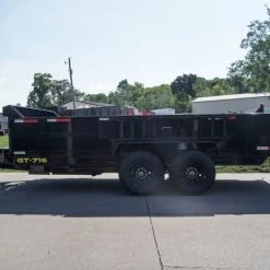 SLE Dump Trailers 7x16 Hydraulic Dump Trailer With 2ft Sides (2) 7K Axles -SLE Equipment shop dsc09000 2