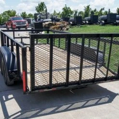 SLE Utility Trailers 6.4x14 Utility Trailer With 2ft Side Railing (2) 3500lb Axles -SLE Equipment shop dsc09087 1