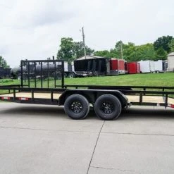 SLE Utility Trailers 7' X 20' Tandem Axle Dovetail Utility Trailer With Side Gate 10 SLE Utility Trailers 7' X 20' Tandem Axle Dovetail Utility Trailer With Side Gate -SLE Equipment shop dsc09575 1