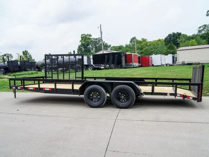 SLE Utility Trailers 7' X 20' Tandem Axle Dovetail Utility Trailer With Side Gate 5 SLE Utility Trailers 7' X 20' Tandem Axle Dovetail Utility Trailer With Side Gate - Image 3