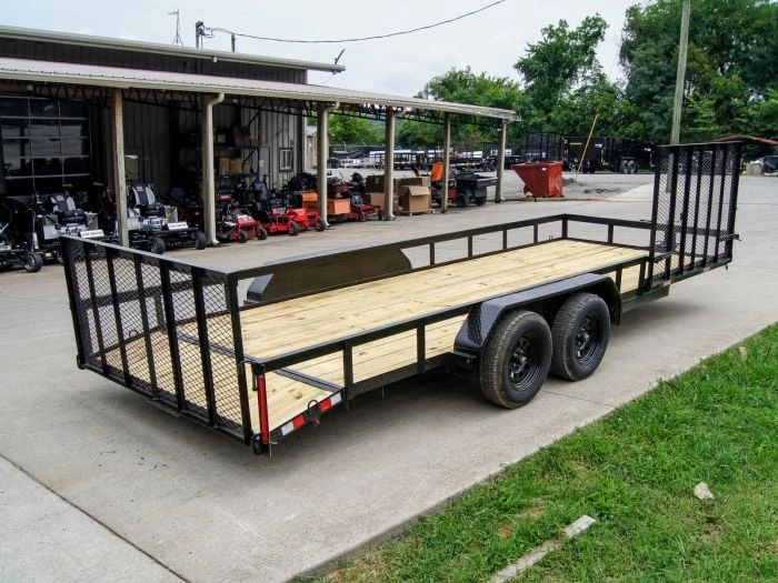 SLE Utility Trailers 7' X 20' Tandem Axle Dovetail Utility Trailer With Side Gate 7 SLE Utility Trailers 7' X 20' Tandem Axle Dovetail Utility Trailer With Side Gate - Image 5