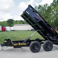 SLE Dump Trailers 5x10 Hydraulic Dump Trailer With 2ft Sides (2) 3500lb Axles