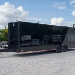 SLE Enclosed Trailers 8.5x28 Charcoal/Black Enclosed Trailer With Blackout Pkg (2) 7K Axles Storage 10 SLE Enclosed Trailers 8.5x28 Charcoal/Black Enclosed Trailer With Blackout Pkg (2) 7K Axles Storage -SLE Equipment shop dsc09801