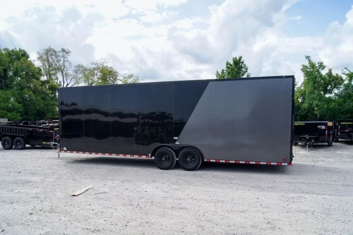 SLE Enclosed Trailers 8.5x28 Charcoal/Black Enclosed Trailer With Blackout Pkg (2) 7K Axles Storage 6 SLE Enclosed Trailers 8.5x28 Charcoal/Black Enclosed Trailer With Blackout Pkg (2) 7K Axles Storage - Image 4