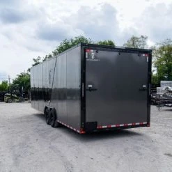 SLE Enclosed Trailers 8.5x28 Charcoal/Black Enclosed Trailer With Blackout Pkg (2) 7K Axles Storage 12 SLE Enclosed Trailers 8.5x28 Charcoal/Black Enclosed Trailer With Blackout Pkg (2) 7K Axles Storage -SLE Equipment shop dsc09803