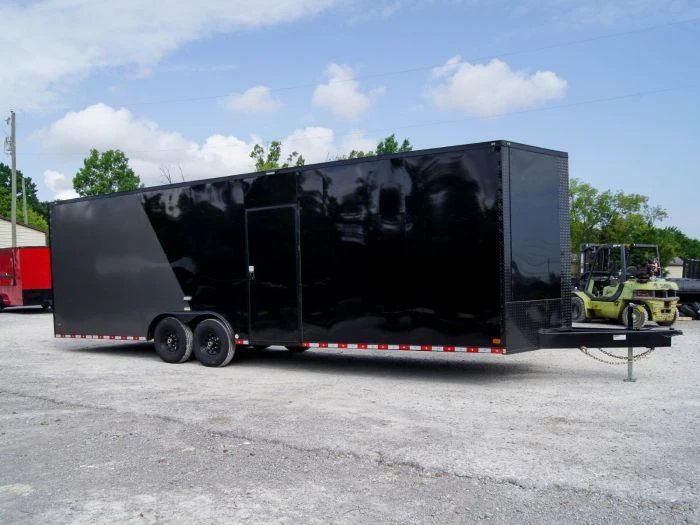 SLE Enclosed Trailers 8.5x28 Charcoal/Black Enclosed Trailer With Blackout Pkg (2) 7K Axles Storage 3 SLE Enclosed Trailers 8.5x28 Charcoal/Black Enclosed Trailer With Blackout Pkg (2) 7K Axles Storage