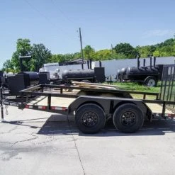 SLE Utility Trailers 6.4x12 Straight Deck Utility Trailer (2) 3,500lb Axles With Brakes -SLE Equipment shop dsc09984