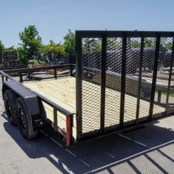 SLE Utility Trailers 6.4x12 Straight Deck Utility Trailer (2) 3,500lb Axles With Brakes -SLE Equipment shop dsc09986