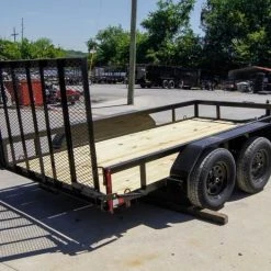 SLE Utility Trailers 6.4x12 Straight Deck Utility Trailer (2) 3,500lb Axles With Brakes -SLE Equipment shop dsc09987