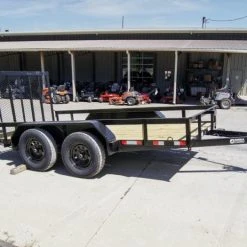 SLE Utility Trailers 6.4x12 Straight Deck Utility Trailer (2) 3,500lb Axles With Brakes