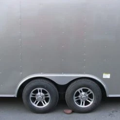 SLE Enclosed Trailers Enclosed Trailer 8.5'x24' Silver - Car Motorcycle Cargo Hauler Storage -SLE Equipment shop dscf7145 1